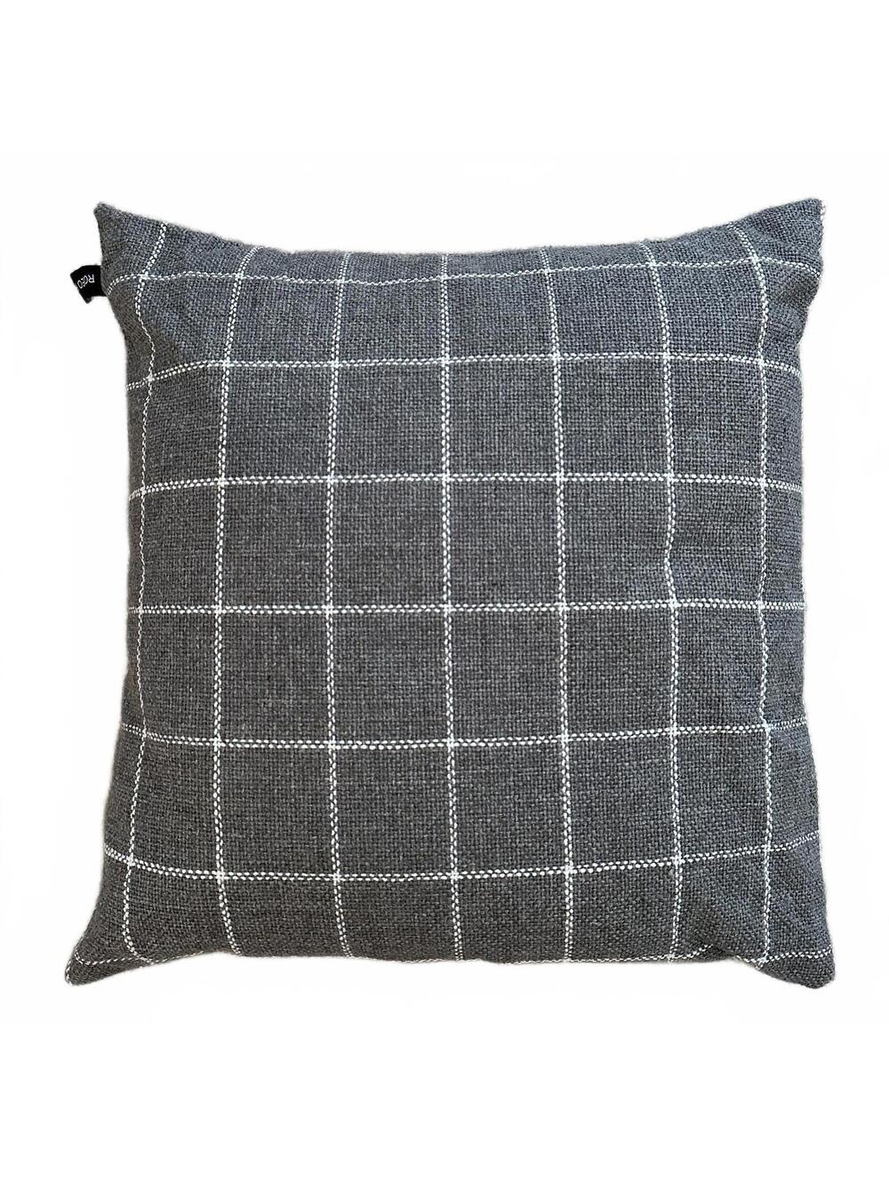NEW Rodeo Home Gray White Woven Luxury Throw Down Feather Pillow 20x20
